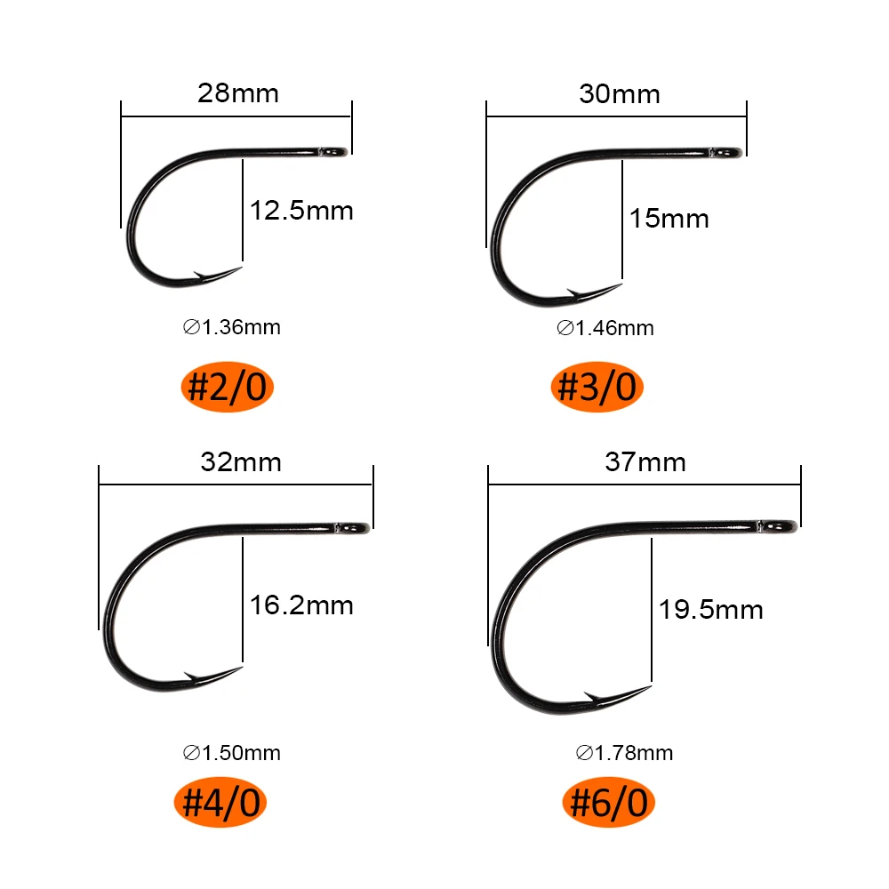 Wifreo-gancho cambiador de juego de 30 piezas, tubo de remolque, ganchos para moscas, mango corto, cambiador de juego grande, ganchos para atar moscas - imagen 5