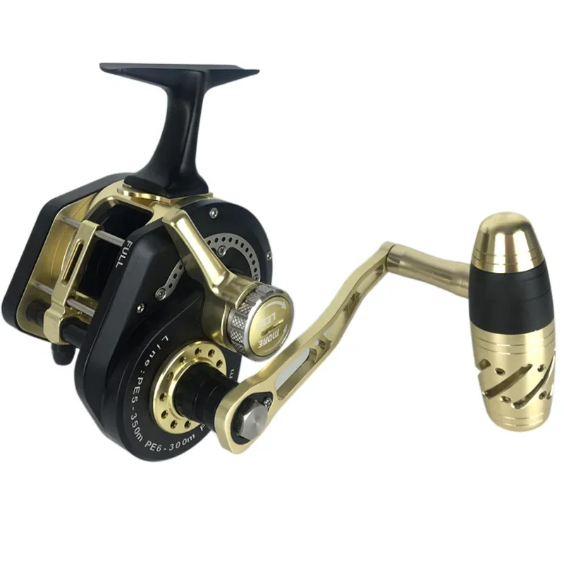 Rueda de pesca automática metálica – Placa hierro balanceo lento - imagen 3
