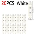 20pcs White