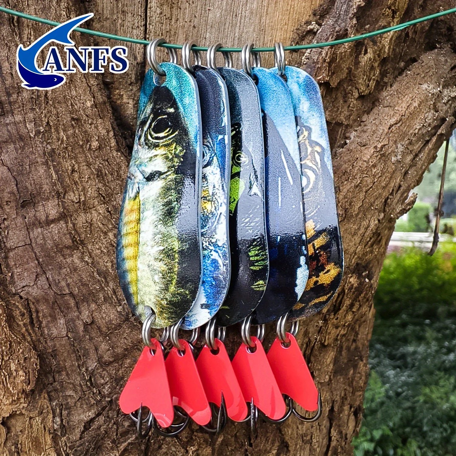 ANFS Cucharas para trucha y lubina – Señuelo con cucharilla - imagen 5