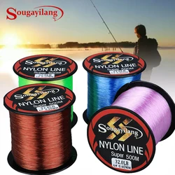 Sougayilang 1-8 #   Línea de Pesca de nailon de 500M, línea de Pesca de nailon de 4 hebras, línea de Pesca de 11,0-36,3 LB, Pesca suave