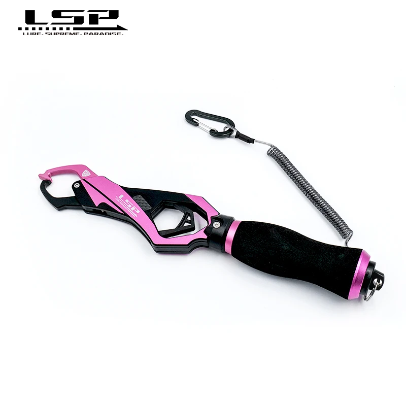 Pinza de pescado LSP con escala, aleación de aluminio, cordón práctico telescópico, mango ergonómico, accesorios de pesca, regalos para hombres - imagen 2