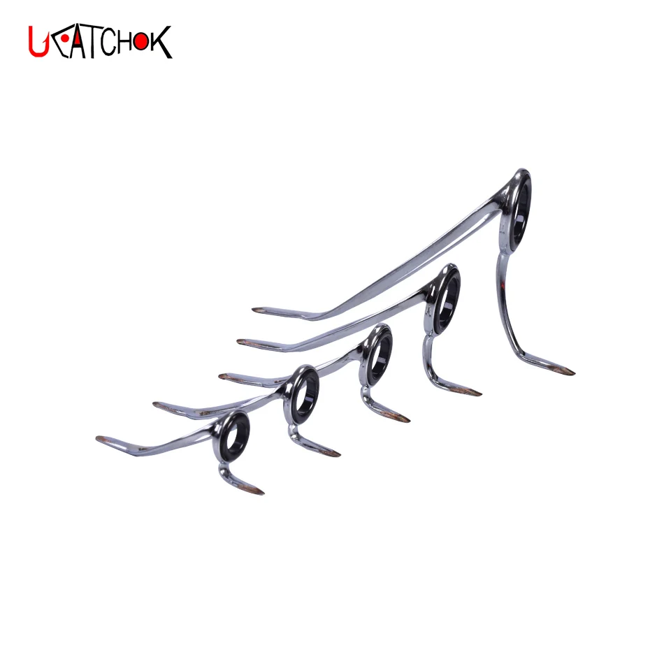 Barra de Surf con soporte CR para barco, barra de Jigging, anillo de guía de acero inoxidable, varilla de juego grande, pieza de accesorios de Versión mejorada, 8 piezas/Kit - imagen 4