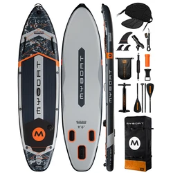 Myboat nueva tabla de Paddle inflable 11'6''x35''x6'' tabla de estación de pie con accesorios tabla de SUP Extra ancha