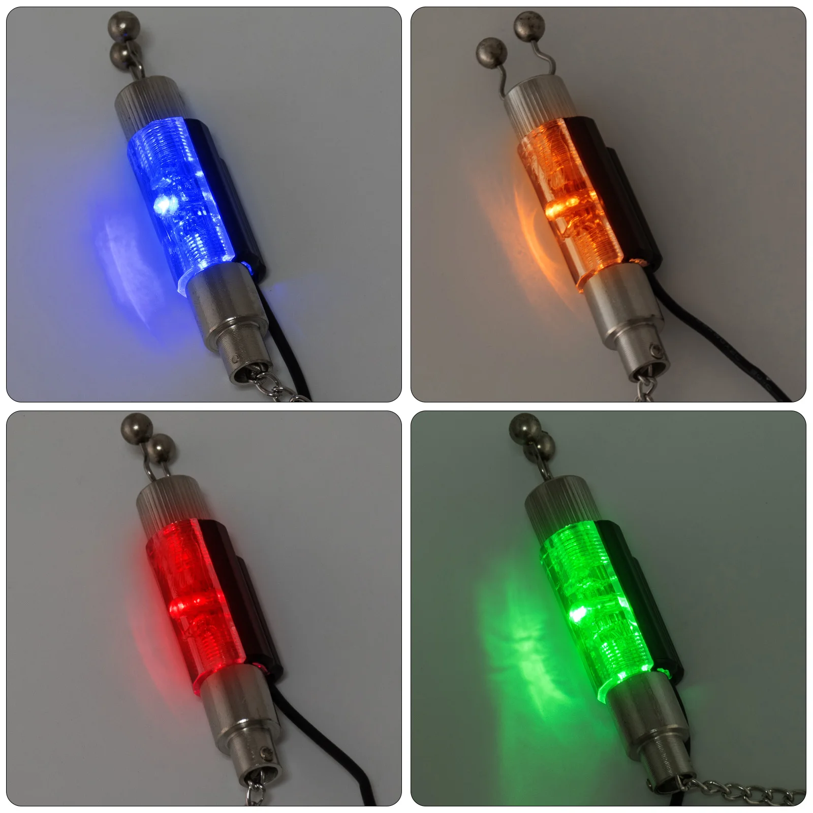 Swingers de alarma de Pesca de carpa, cadena de luz LED iluminada, alarmas de Pesca, indicador de mordida, bobinas de caída, 3/4 piezas - imagen 3