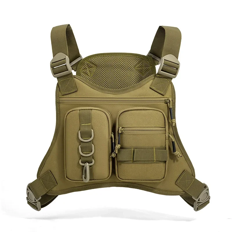Chaleco Táctico de Pesca Multibolsillos con Sistema Molle