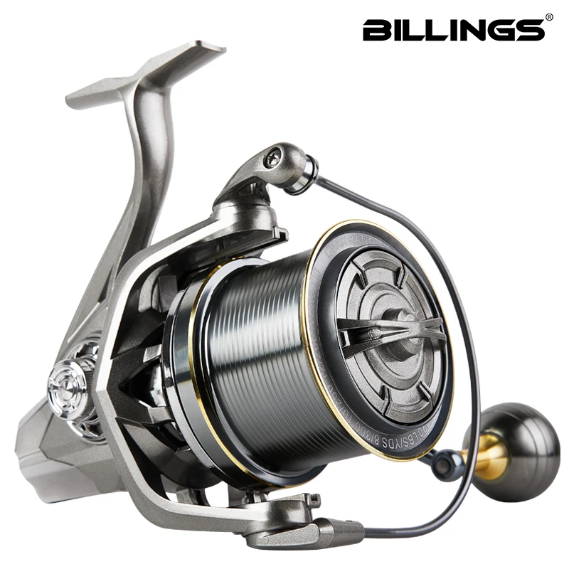 BILLINGS NGK PRO Carrete Surf giratorio de aluminio fundición larga - imagen 5