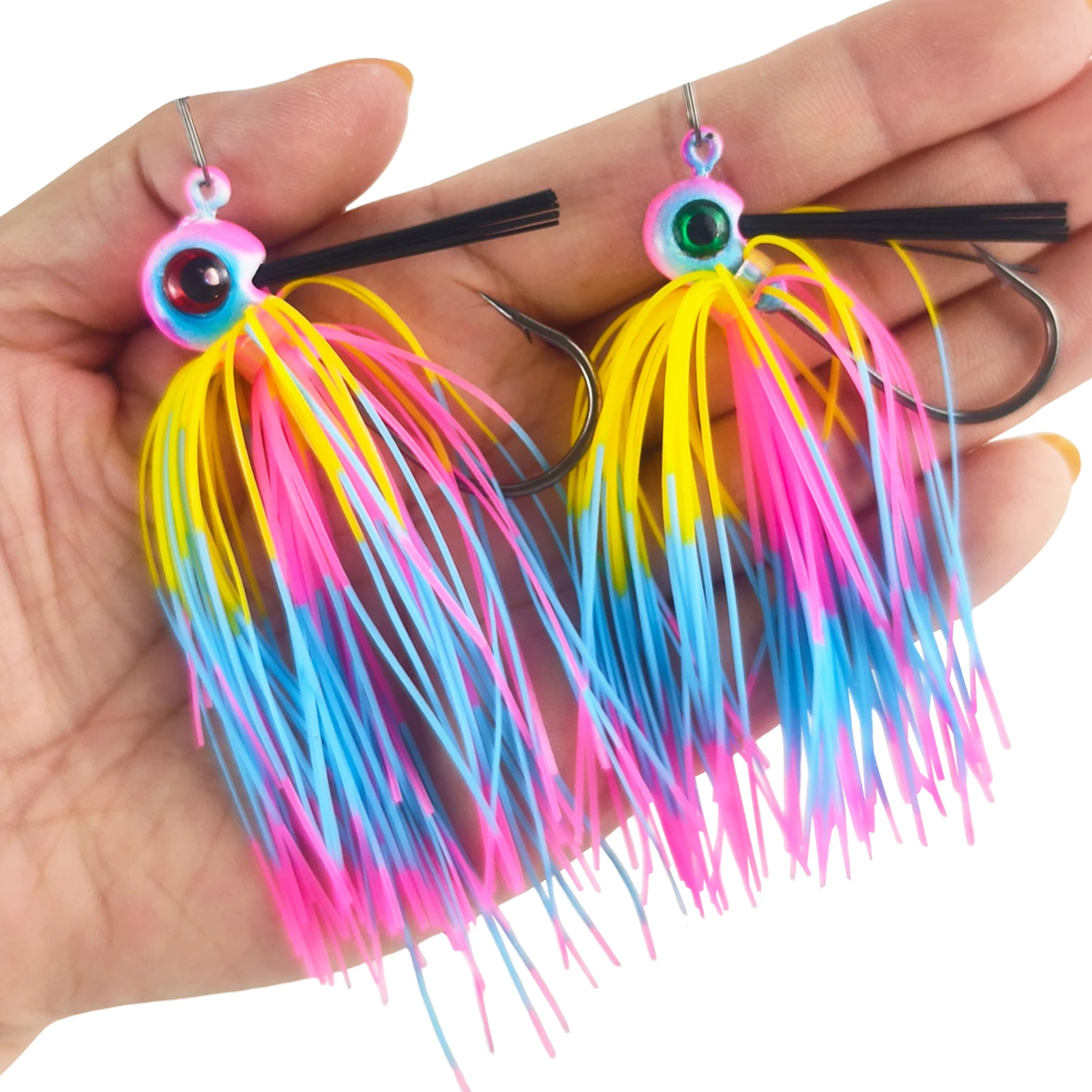 Free Fisher señuelo de lubina con protector de malezas y ojo 3D - imagen 3