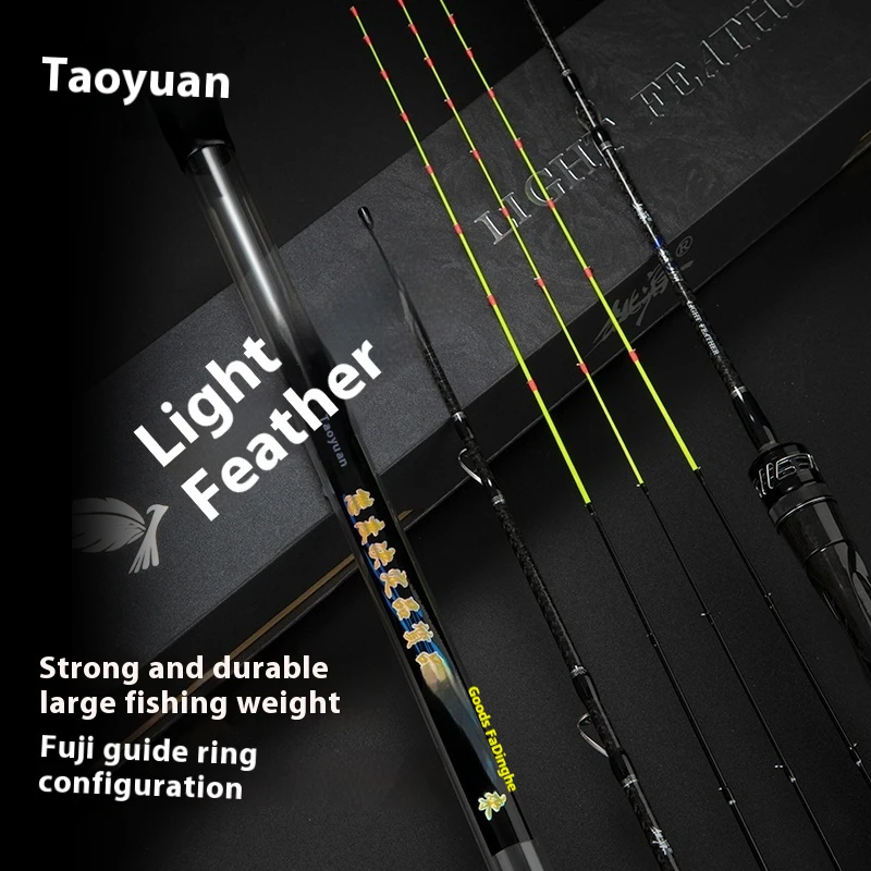 Caña de pesca fibra de vidrio Taoyuan – Microplomo ligero para mar - imagen 4