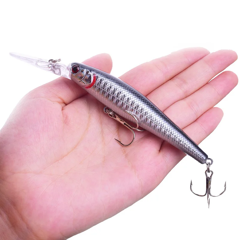 Señuelos de Pesca de pececillos, cebo duro Artificial Wobbler DE BUCEO flotante, Crankbait para carpa, aparejos de Pesca, 12,5 cm, 13,8g, 1 pieza - imagen 2