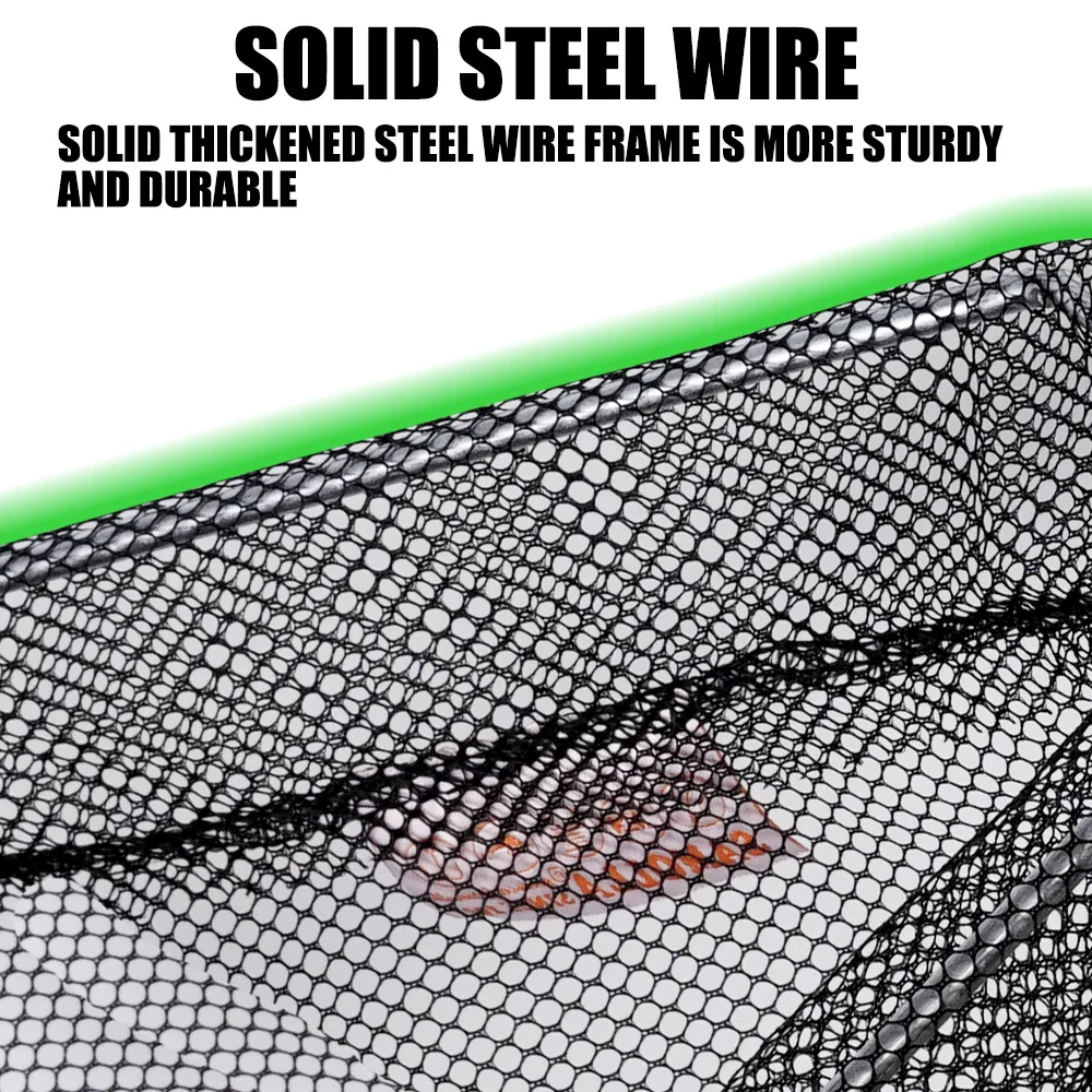 Red de pesca plegable ultraligera, carpa con mosca de silicona, red de pesca marina, caña de pescar de mar, aleación de aluminio - imagen 3