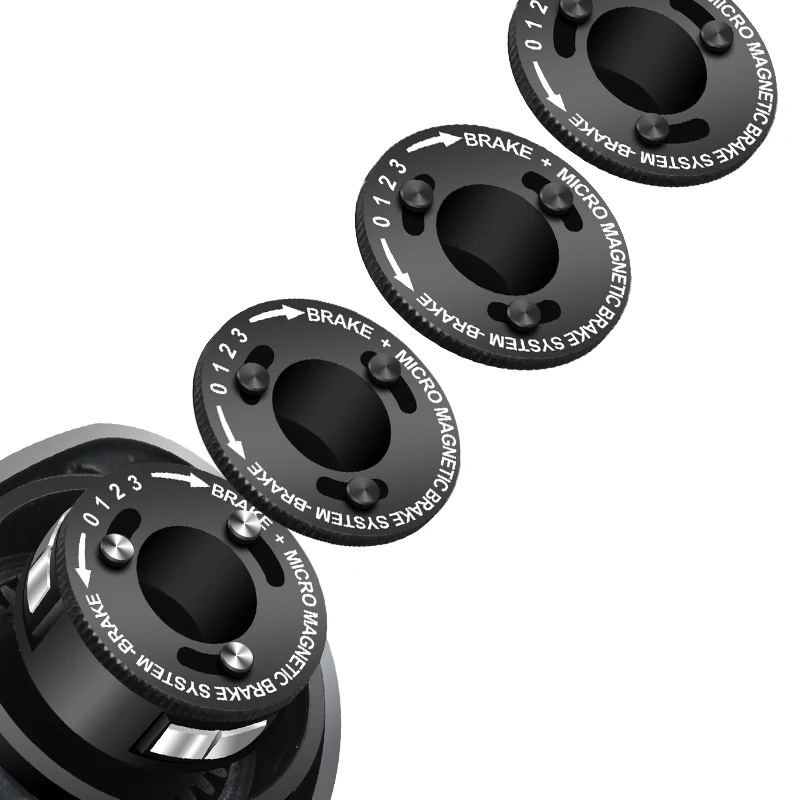 HISTAR-carrete de pesca de carbono Aurora airCF, freno magnético de suspensión 3D, BFS, NMB, SIC, BB, 109G, relación 8,1: 1, 4KG de potencia de arrastre, Baitcasting - imagen 5