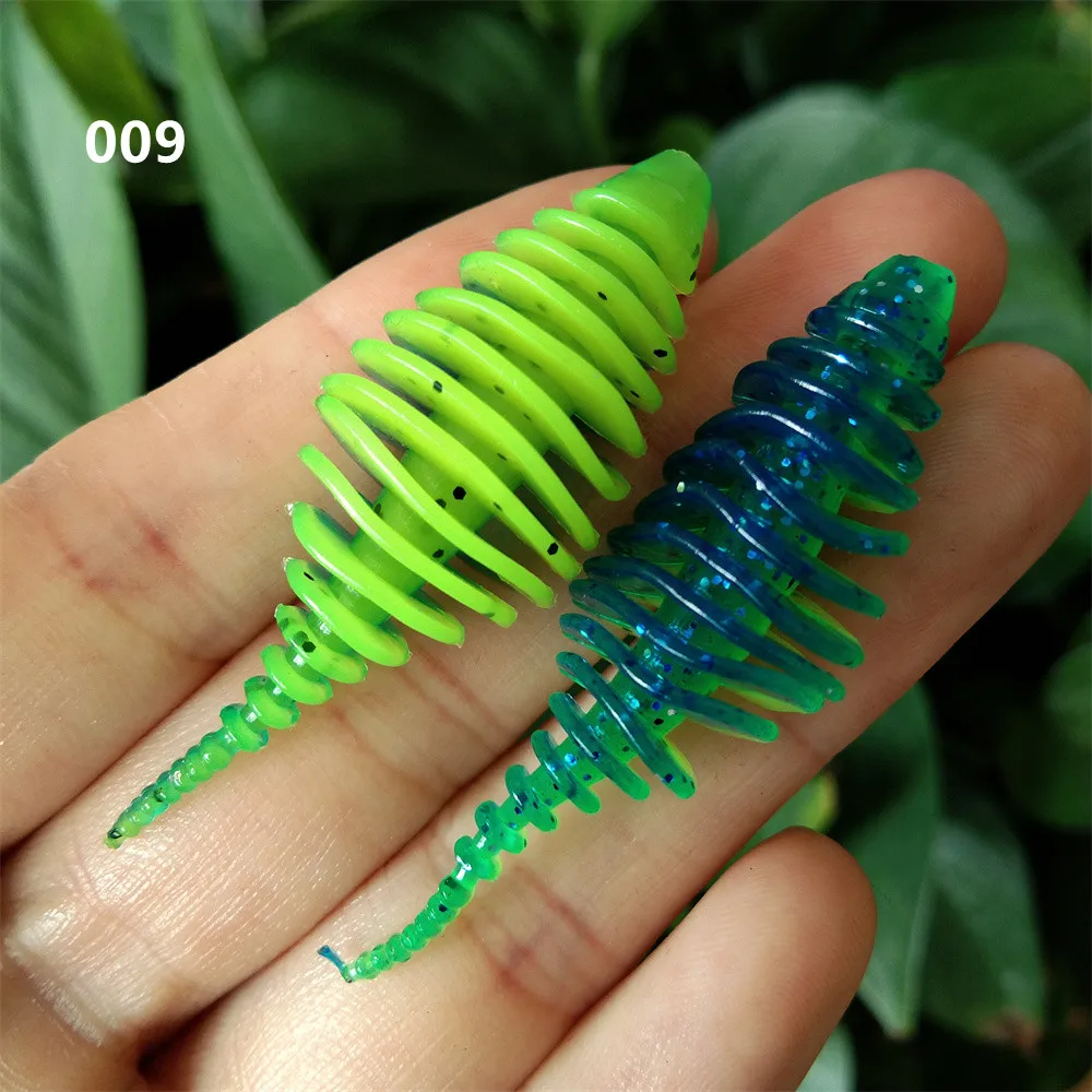 12 Uds 5cm 1,8g nuevo alcance señuelos blandos señuelos de plástico blando flotantes de agua dulce Swimbaits cebo suave de silicona gusano para pesca - imagen 3