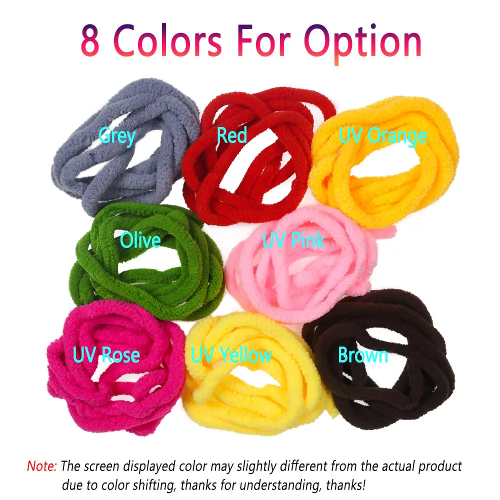 Bimoo-mopa UV de chenilla para atar moscas, 1 m/paquete, Material para atar mopa StoneFly, Caddis, ninfas, huevo, Mosca, trucha, Señuelos de Pesca - imagen 4