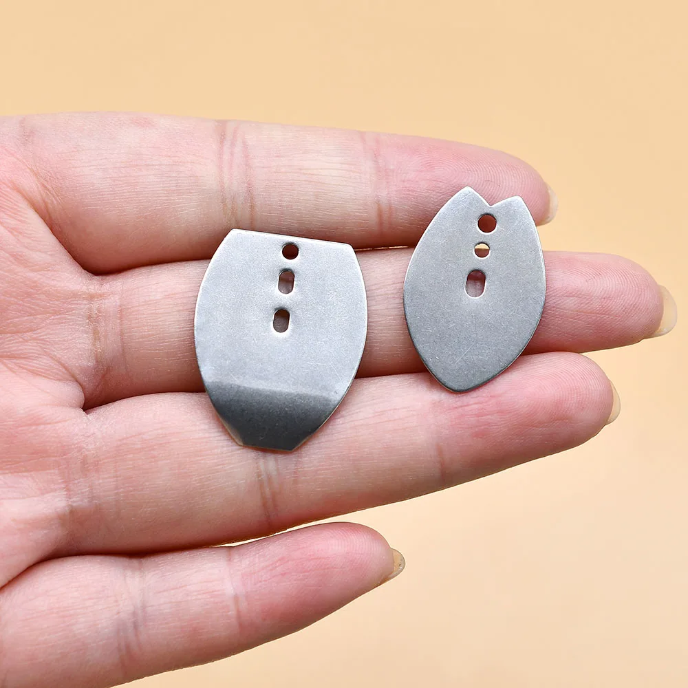 Plantilla de natación de acero inoxidable Original, 6 uds., hojas de bailarina, cuchillas de Chatterbait, cuchillas giratorias, accesorios de cuchillas de agua dulce y salada - imagen 3