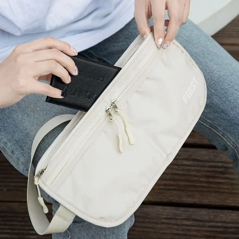 Riñonera deportiva Invisible a prueba de sudor, paquete de pecho de viaje de gran capacidad antirrobo, bolsa de cinturón transpirable con cremallera para hombre para correr - imagen 2