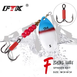 FTK Spinnerbait metálico para lucio y lubina – anzuelos triples