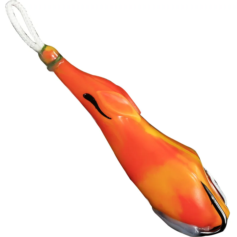 Señuelo de rana grande modificado, cebo flotante de 15g, Swimbait suave, doble gancho, cabeza de serpiente Artificial - imagen 5