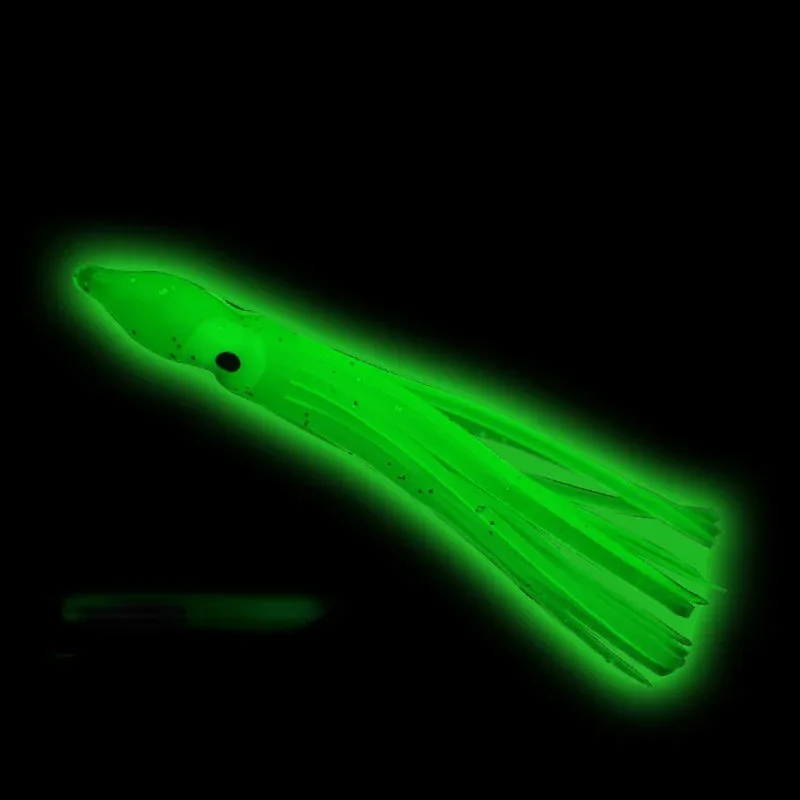 Cebo de modelado de pulpo luminoso nocturno, Mini señuelo biónico de Color, cebo suave para pesca marina, aparejos de pesca de perca de calamar, 5 piezas - imagen 2