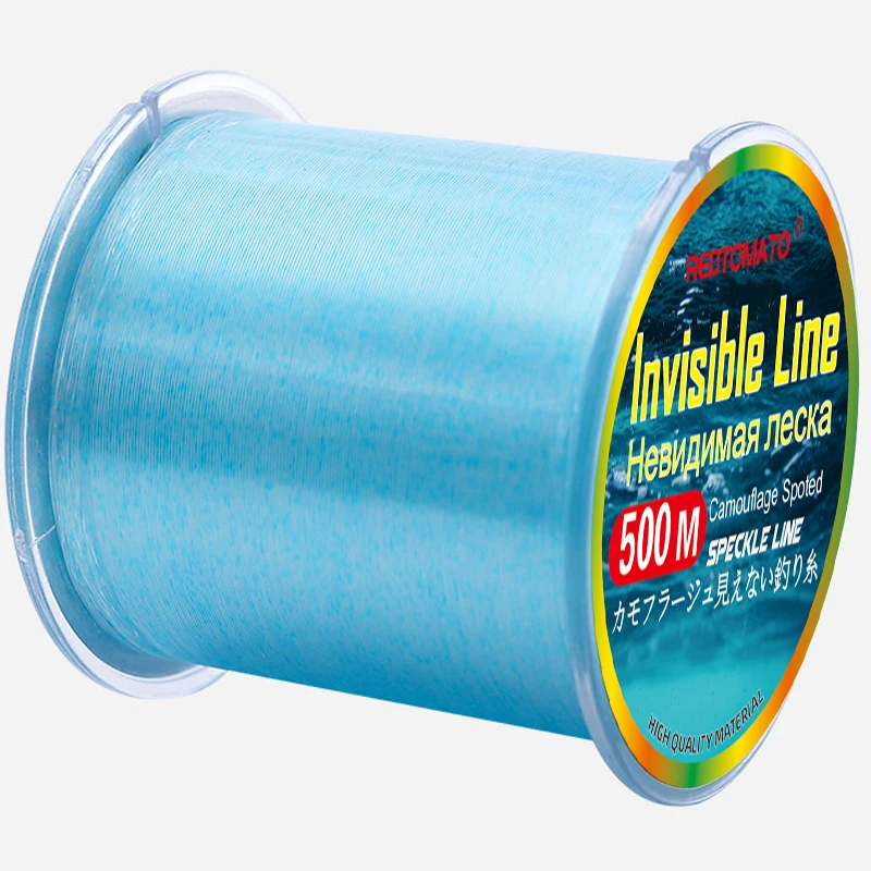 REDTOMATO-sedal de pesca Invisible de 500m, línea de revestimiento de fluorocarbono moteado de 0,12mm-0,47mm, sedal de pesca hundido súper fuerte - imagen 4