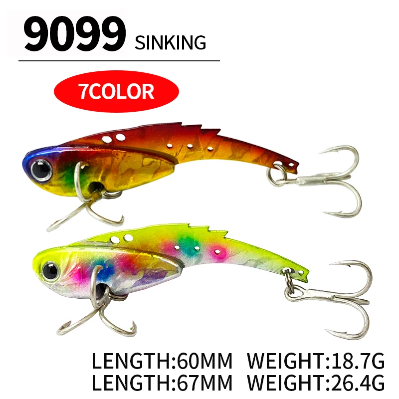 Señuelos de Pesca de Metal, cebo duro Artificial con vibración que se hunde, Wobbler Swimbait, 18,7g/26,4g - imagen 5