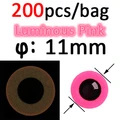 200pcs 11mm Pink
