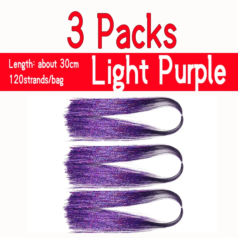 3 packs light purple