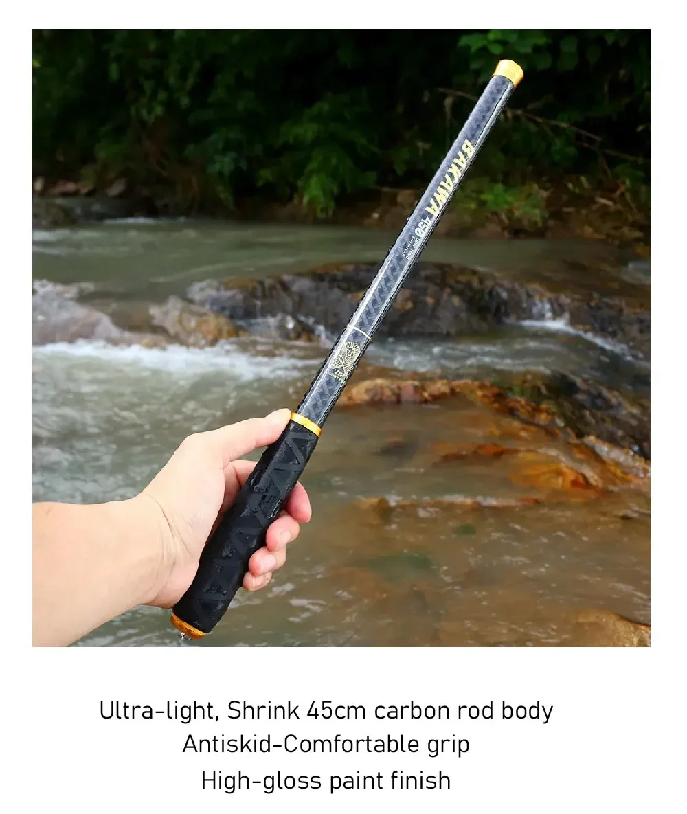 Caña de pesca duradera ultraligera para una experiencia de pesca cómoda y efectiva