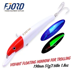 Fjord Minnow: Señuelo superficie 190mm 51g para agua salada