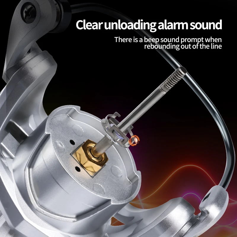 DEUKIO-carrete de pesca giratorio de Metal, accesorio de arrastre máximo de 8kg, sin huecos, para agua dulce y salada, 5,2: 1, nuevo - imagen 3