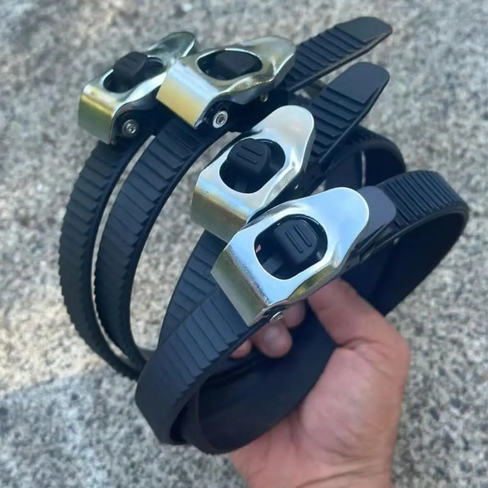 Correa de bloqueo de agarre definitiva multiusos, hebilla de trinquete ajustable de alta resistencia, banda elástica de Metal reutilizable para asegurar cualquier cosa - imagen 4