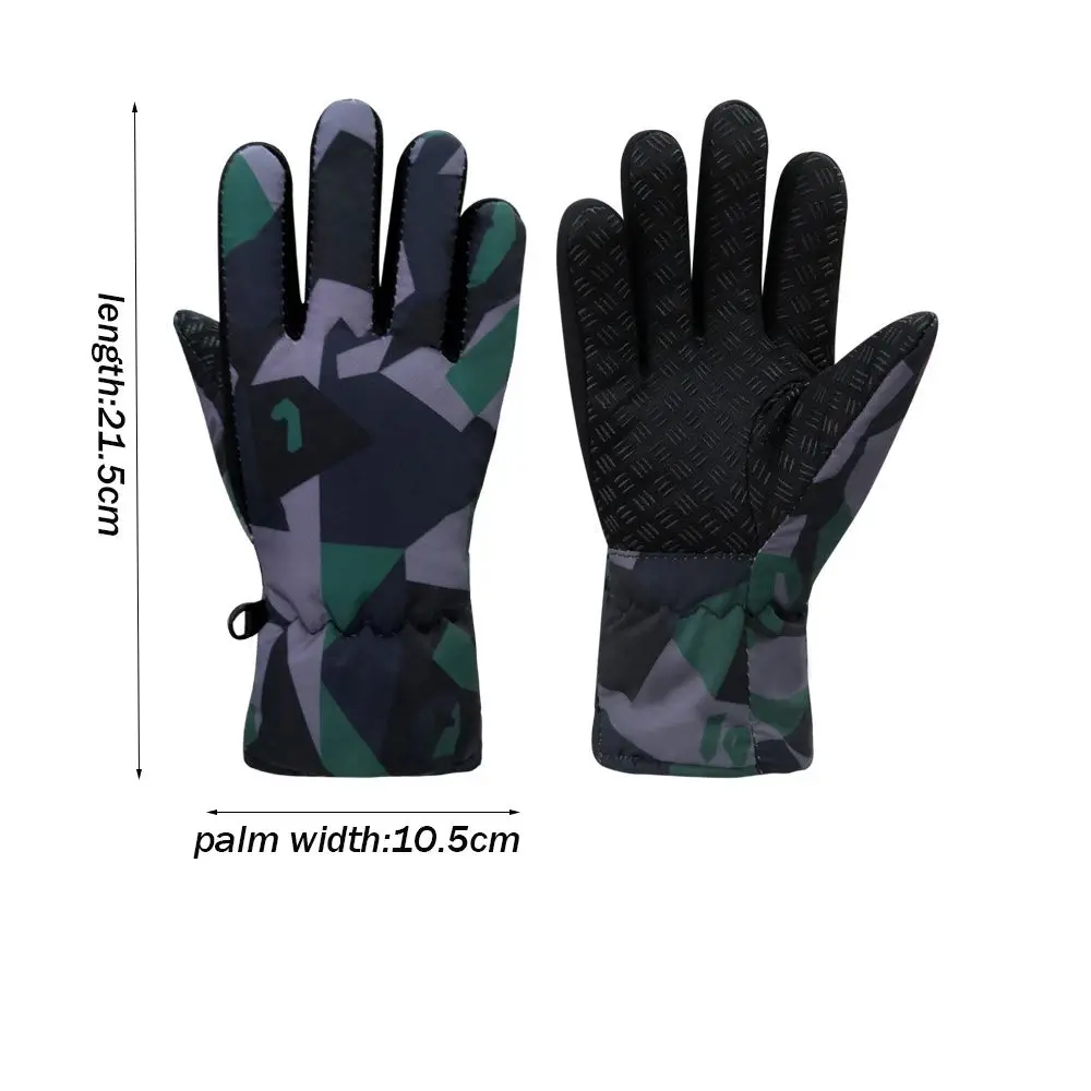 Esquí invierno debe antideslizante espesar guantes de esquí cálidos manopla de manga larga a prueba de viento impermeable nieve Snowboard - imagen 5