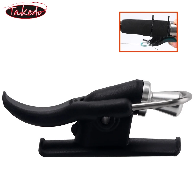 TAKEDO-Caña de pescar de línea fija Breakaway Cannon Surf, Ayuda de gatillo, fundición de Pesca de Mar Power Cast, botón de pulgar, herramienta de clip - imagen 5