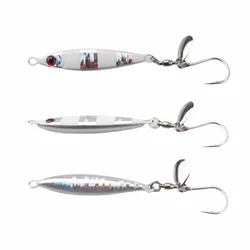 Grado profesional 30g/40g Glow Shore Jig Material metálico Spinnerhook barco señuelo de pesca característica brillante plantilla de Metal fundido pesca en barco