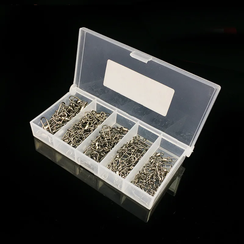 Pin conector de pesca de acero inoxidable Weihe 2 #   4 #   6 #   8 # 10 # 12 #   Rodamiento giratorio con accesorios para señuelos de anzuelo a presión