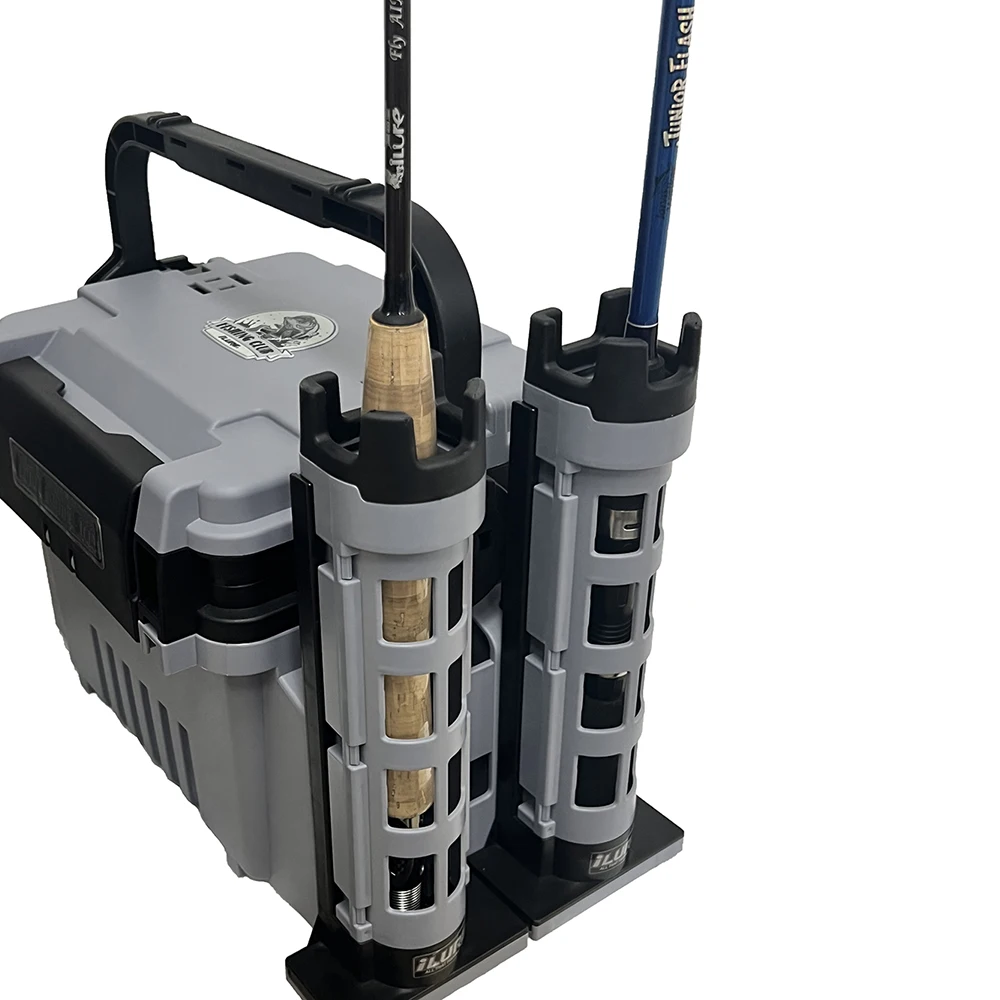 Soporte de barril multifuncional, caja de pesca portátil desmontable, soporte para caña de pescar, soporte para caña de pescar, accesorio para caña - imagen 4