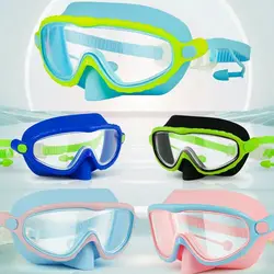 Gafas de natación infantiles antiniebla – Montura grande de silicona