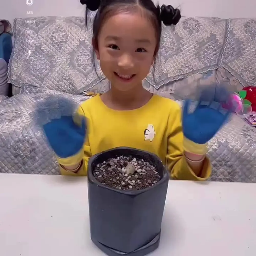 Guantes de trabajo multiusos con dibujos de animales, guantes recubiertos de látex rosa, azul y amarillo, manoplas protectoras gruesas resistentes al desgaste - imagen 3