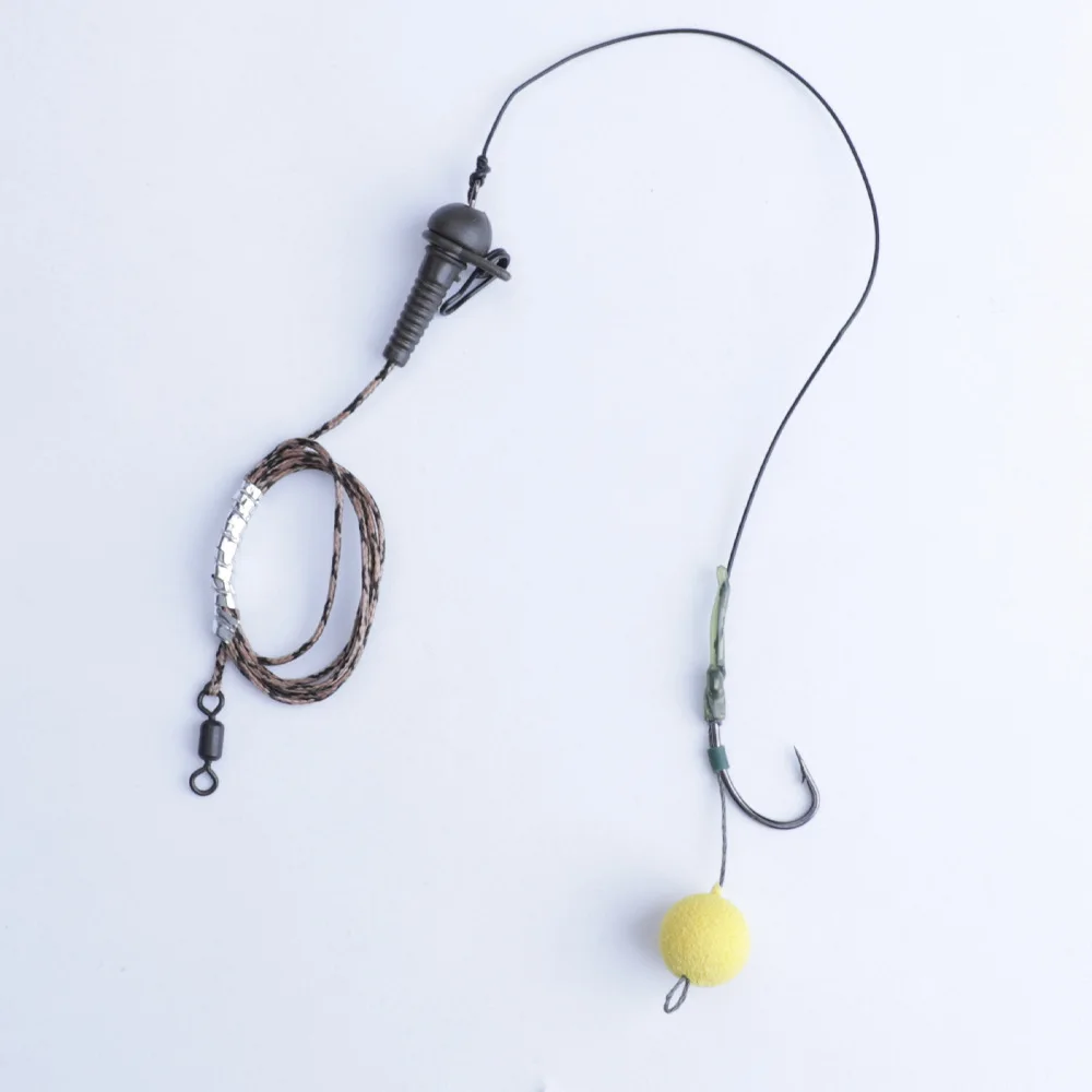 Herramienta de aparejo de pelo de pesca, línea de trenzado, aparejo de anzuelo de púas, terminales atados a mano, aparejos de pesca duraderos - imagen 3