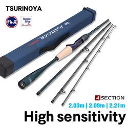 TSURINOYA RANGER 2.09m Caña Baitcasting Plegable con Guías FUJI