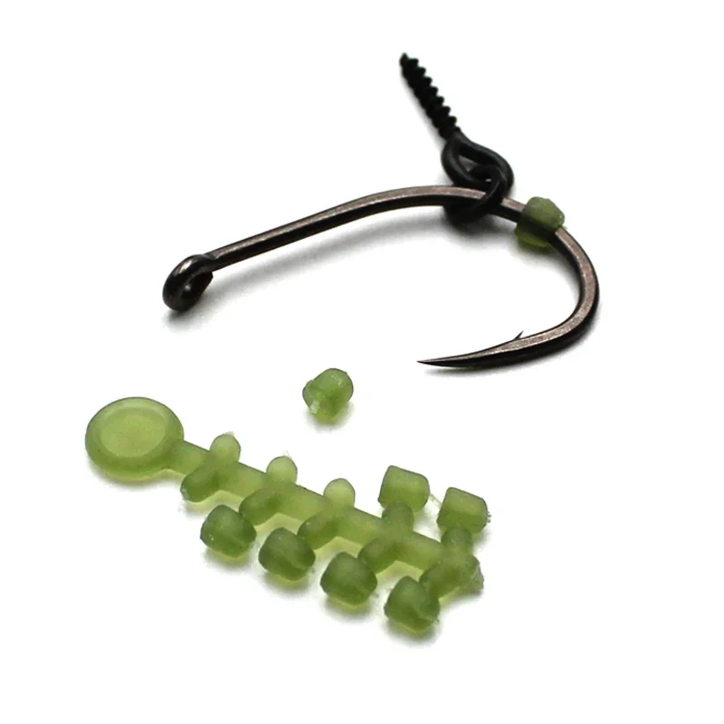 150 Uds. Anzuelo de pesca de carpa, cuentas de gancho de conexión, alineador de línea D-rig giratorio listo, aparejos para el cabello, método de aparejo Zig, accesorios de alimentador, aparejos - imagen 3