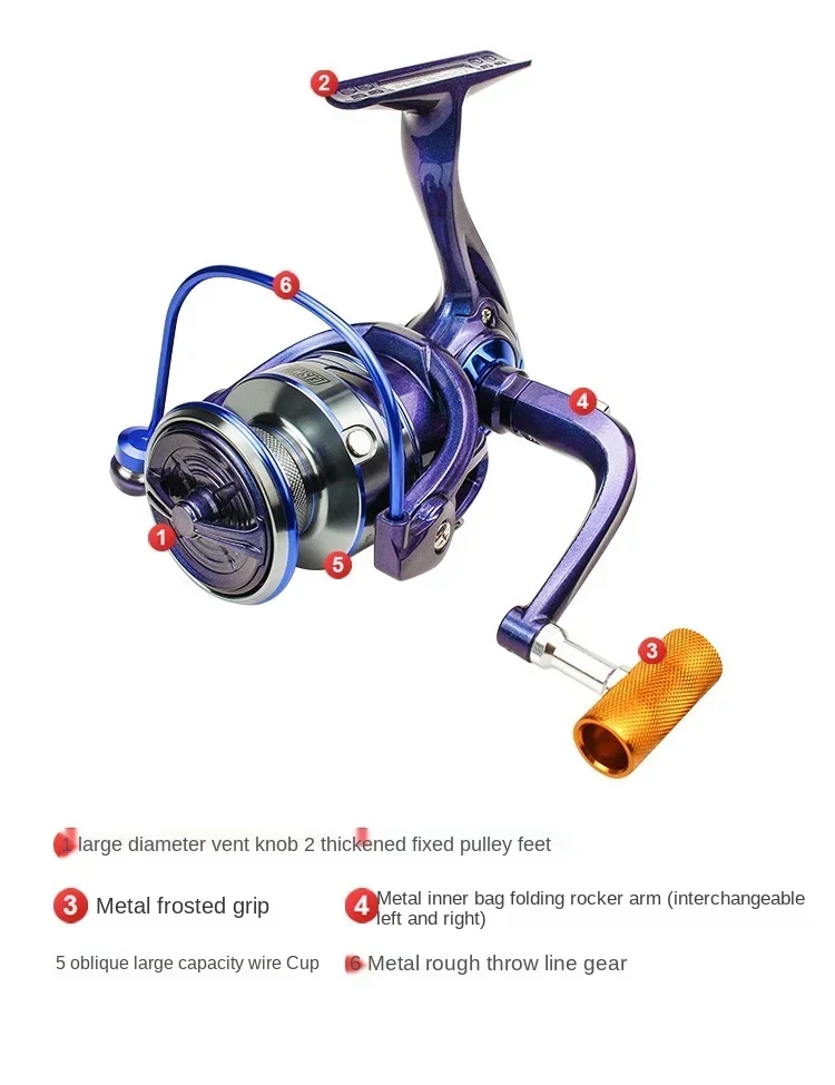 JOSBY-bobinas de pesca 14BB 5,2: 1 4,7: 1, alimentador de peces de Metal completo, carretes giratorios, carrete de Baitcasting, rueda de cebo de roca marina - imagen 5