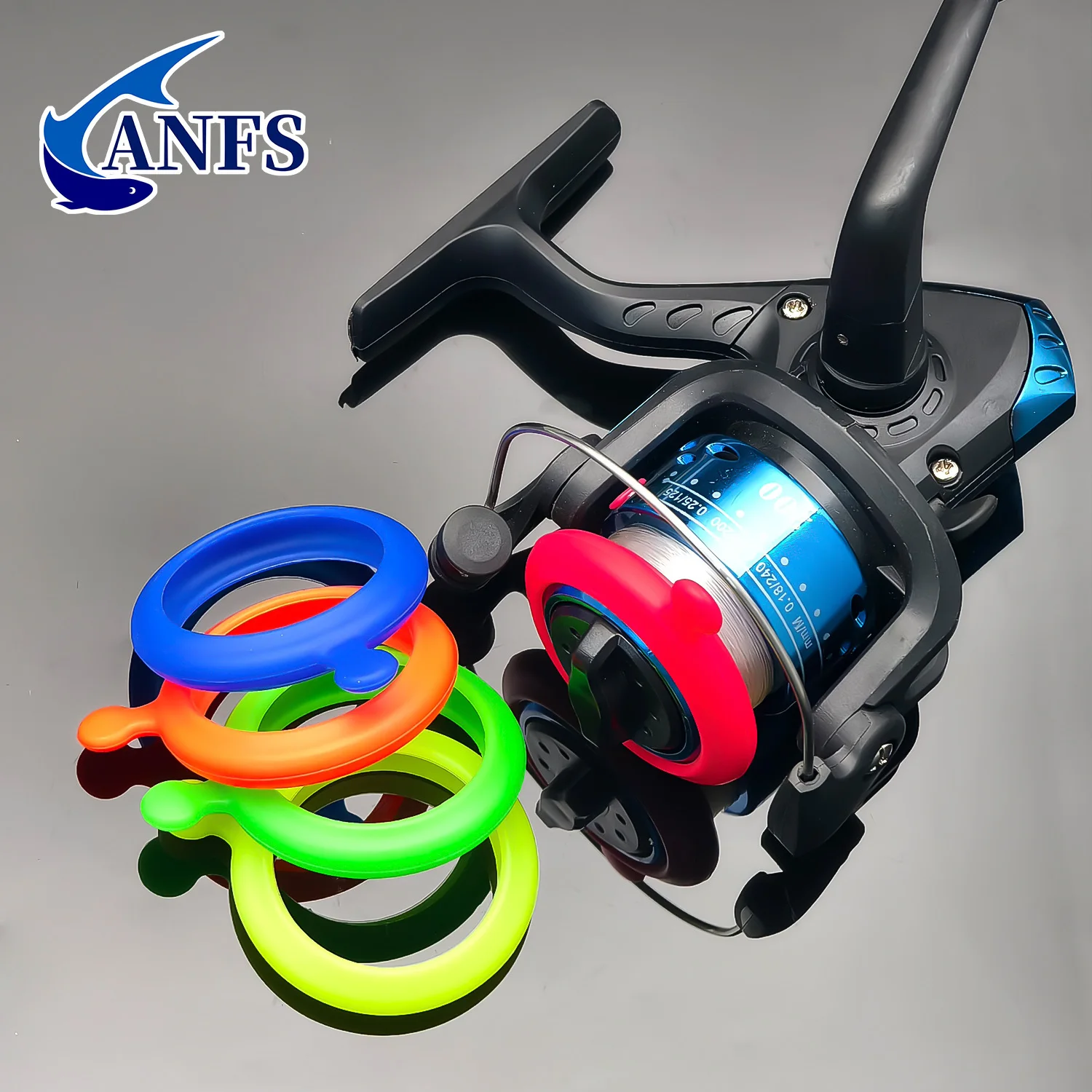 ANFS 5 fundas de silicona para mango de carrete de pesca que protegen su carrete de daños - imagen 5