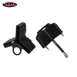 TAKEDO 50 Uds. Protector de cubierta de anzuelo triple negro accesorios ligeros cubierta de anzuelo de pesca protege la seguridad del anzuelo de pesca