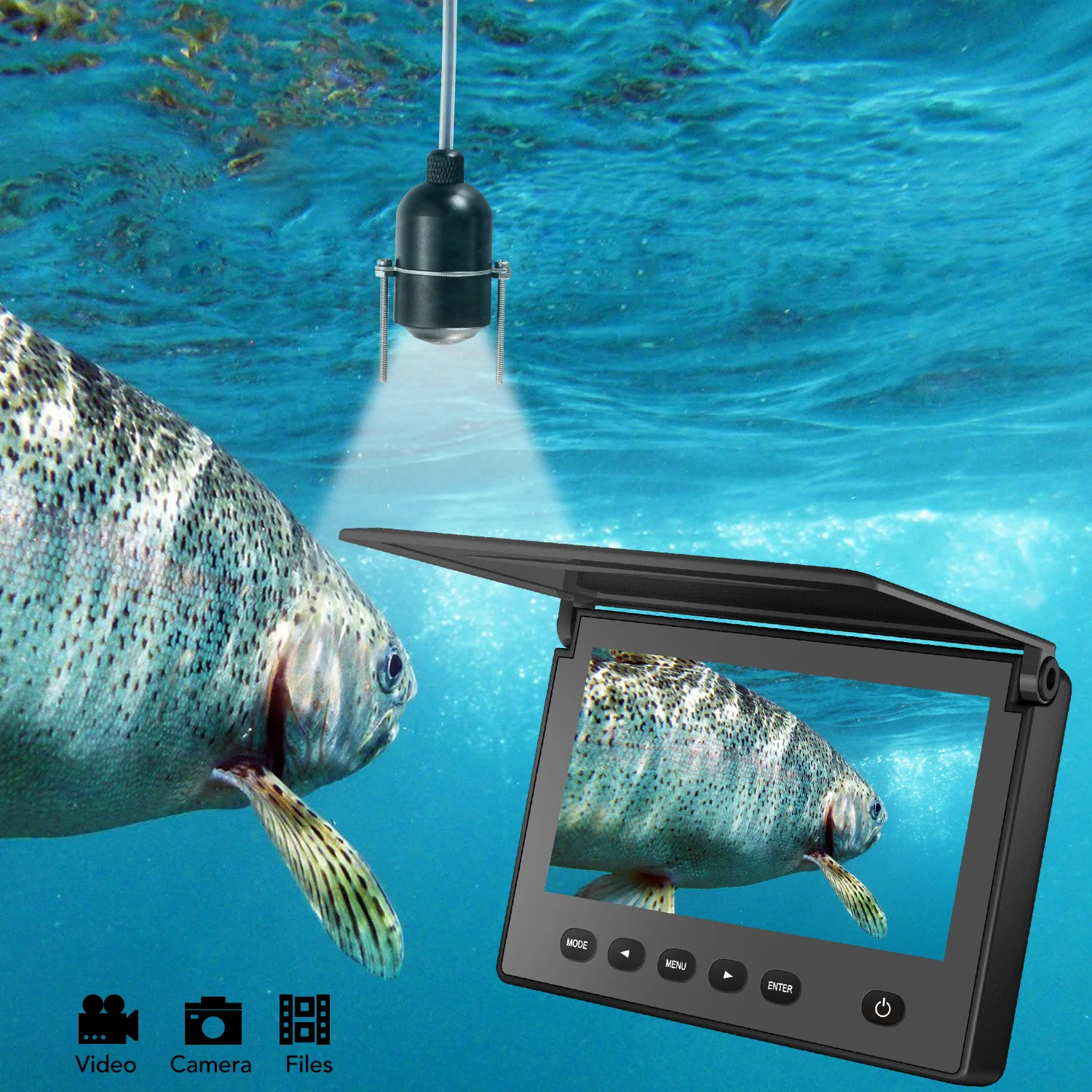 Cámara subacuática Lucky visión nocturna para mar y hielo - imagen 4