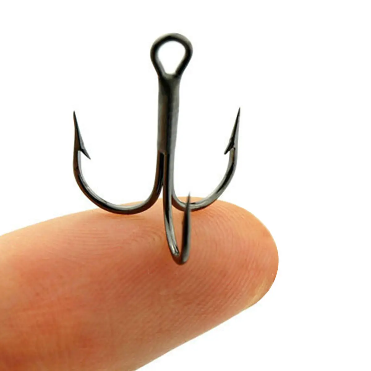 ZYZ anzuelos triples afilados de acero de alto carbono, accesorios de pesca de agua salada con púas, 6 unids/lote por caja - imagen 5