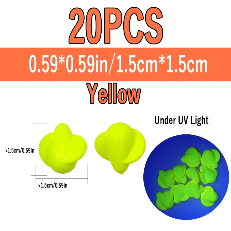 20pcs Yellow