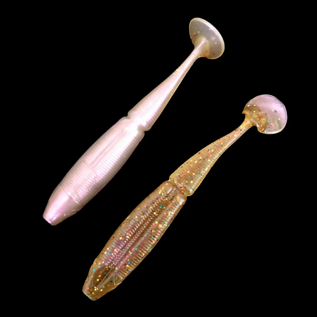 48 Uds 70mm 2,8g flotante TPR cola en T cebo suave clásico Wobblers artificiales Set Señuelos de Pesca para lubina zander señuelo Wobbler Pesca - imagen 3