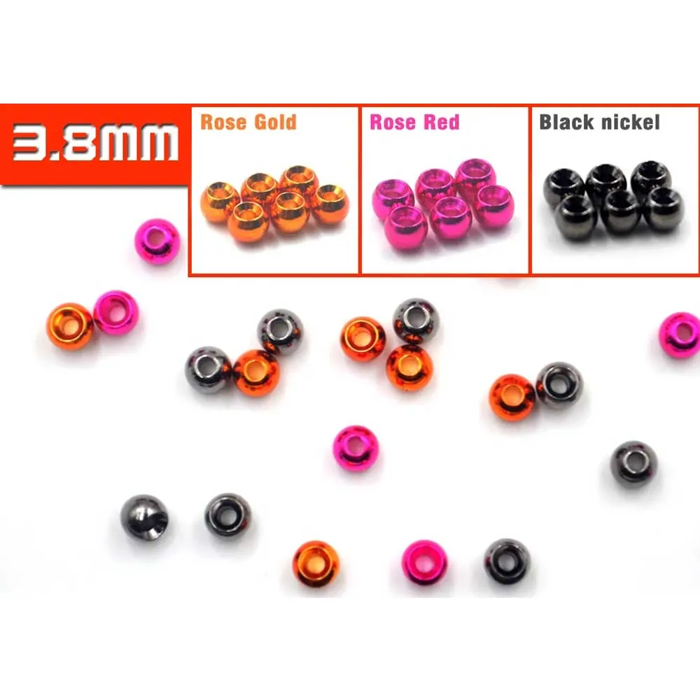 MNFT 20 piezas cuentas de latón para atar moscas, materiales de pesca con mosca, tamaño 2mm, 2,4mm, 2,8mm, 3,2mm, 3,4mm, 3,8mm - imagen 4