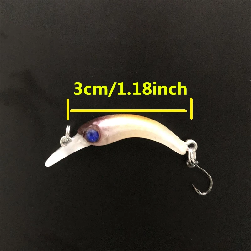 8048 3cm1.2g1PCS LURETV JACKALL japonés Mismo estilo Basspino バpils Tres espadas "boomerang" Rolling Mino - imagen 5